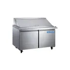 image of Norpole NP2R-SWMT 47" Mega Top Sandwich/Salad Prep Table w/ 2 Doors, 18 Pans