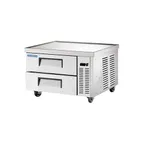 image of Norpole NPCB-36 36" 2 Drawers Refrigerated Chef Base, 7 cu. ft., (2) full and (6) 1/6 pans capacity