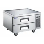 image of Norpole NPCB-48 48" 2 Drawers Refrigerated Chef Base, Marine Edge, Stainless Steel, 1/5 HP Compressor