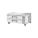image of Norpole NPCB-52 52" 2 Drawers Refrigerated Chef Base, 11 cu. ft.,  (6) full pans capacity