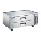 image of Norpole NPCB-60 60" 2 Drawers Refrigerated Chef Base, Marine Edge, Steel Exterior, 1/5 HP Compressor