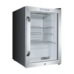 image of Norpole NPCM-25SB - 17" Glass Door Refrigerator, 2.5 cu ft, Black, Temp Control, LED, Compressor