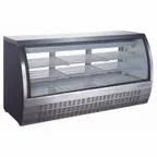 image of Norpole NPDC-82B 82" Curved Refrigerated Deli Display Case