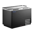 image of Norpole NPGF-50 Glass Froster, 50" x 48"-59" Width, Black Finish, Sliding Door, Electric Power