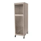 image of NU-VU HCR18 18 Pan Full Height Aluminum Enclosed Bread Cabinet w/ 3-1/4" Bottom Load Slides