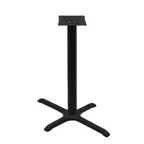 image of Oak Street B2230-CTR Counter Height Table Base, 22x30 Base, 3 Steel Column, Black Sandtex Finish