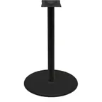 image of Oak Street B30DISC-BAR 30" dia. Steel Table Base, Bar Height, Black Sandtex Finish