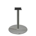 image of Oak Street B30DISC-CHR-STD 30in Dia Chrome Table Disc Base, 4in Column, Steel