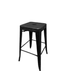 image of Oak Street BB-820-BLK-XL Xl Brewhouse Stacking Bar Stool, Indoor