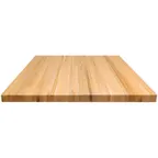 image of Oak Street BPO3072-RBCC 30x72 Rectangular Oak Butcher Block Restaurant Table Top, 1-3/4 Thick, Eased Edge, Clear Coat Finish