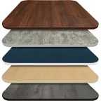 image of Oak Street CTM3636-1 36" X 36" Laminate Table Top, T-Mold Edge