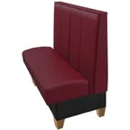 image of Oak Street HALE-7242-SGL 72" Single Channel Back Booth, Upholstered Seat & Back, 42" Height