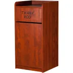 image of Oak Street M8520-CH-UNASSEMBLED Cabinet Style Trash Receptacle