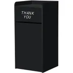 image of Oak Street M8520 Trash Receptacle, 22" X 25-1/8" X 44"H, 3-3/4" Backsplash