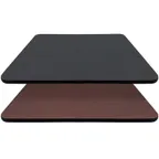 image of Oak Street MB3636 36" X 36" Laminate Reversible Table Top, T-Mold Edge