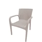 image of Oak Street OD-CH-727-GG Rainier Stacking Arm Chair, Indoor/Outdoor