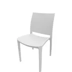 image of Oak Street OD-CH-752-WHT Teton Stacking Chair, Indoor/Outdoor