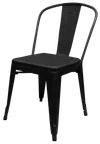 image of Oak Street OD-CM-820-MBLK-XL Xl Brewhouse Stacking Dining Chair, Indoor/Outdoor