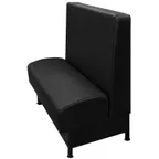 image of Oak Street ONS-6042-SGL Onslow 60" Single Plain Back Booth, Upholstered Seat & Back, Finished Ends, 42" Height