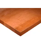 image of Oak Street PEO3060 Rectangular Oak Wood Table Top, 30" x 60", 1-1/4" Thick, Continuous Pattern Plank, Kiln Dried Solid Oak
