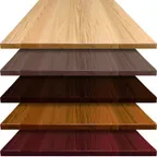 image of Oak Street PPM2424 - Square Solid Maple Wood Table Top, 24" x 24", 1-3/4" Thick, Continuous Pattern Plank, Kiln Dried