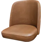 image of Oak Street SL2122TOP-BUC Bucket Style Bar Stool Seat, Vinyl Buckskin Upholstery, Armless Design