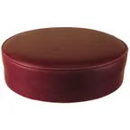 image of Oak Street SL2129TOP-WINE Bar Stool Seat Only, Backless, Button Top, Vinyl, Wine