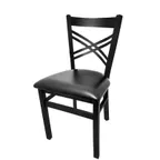 image of Oak Street SL2130 Indoor Dining Chair, Black