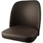 image of Oak Street SL2133TOP-ESP Bar Stool Seat Only, Bucket Style, Vinyl, Espresso
