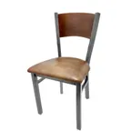 image of Oak Street SL2150CCS-P Indoor Dining Chair with Wood Back