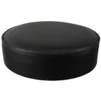 image of Oak Street SL3129TOP-BLK Bar Stool Seat Only, Backless, Xl Button Top, Vinyl
