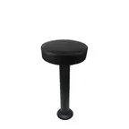 image of Oak Street SL6129XL - Backless Swivel Bar Stool, XL Upholstered Button Top, Powder Coat Finish, Pedestal Base