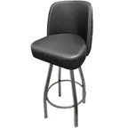 image of Oak Street SL8136-CCS Swivel Bar Stool with Tufted Back and Upholstered Bucket Seat