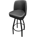 image of Oak Street SL8136 Swivel Bar Stool with Tufted Back and Upholstered Bucket Seat