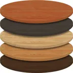 image of Oak Street SMW24R - Round Engineered Oak Wood Table Top, 24 Inch Diameter, 1 Inch Thick