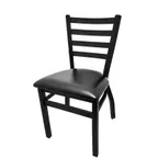 image of Oak Street ST2160 Dining Chair, Stackable, Ladder Back, Seat To Be Specified
