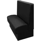 image of Oak Street WART-4842-SGL 48"L Single Plain Back Booth, Upholstered Seat & Back, Finished Ends, 42"H