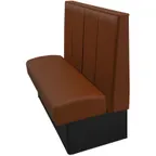image of Oak Street WD-7242-SGL 72" Single Channel Back Waldorf Booth, Upholstered, 42" High