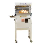image of Oliver 777-N Bread Slicer, 600 Loaves/Hr, 1/2 HP White Powder‑Coat, Manual Controls, Adjustable Thickness