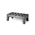 image of Olympic J48PD Polyethylene Dunnage Rack, 22"x48"x12", 2000 lb Capacity, Charcoal Gray, NSF