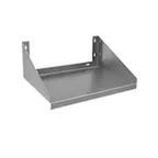 image of Olympic JMS1824SS 24" x 18" Microwave Wall Shelf, 18 Gauge 304 Stainless Steel, 300 lb Capacity