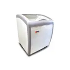 image of Omcan USA 31455 26" Curved Lid Ice Cream Display Freezer, 5.6 cu. ft.