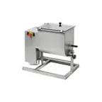 image of Omcan USA 37459 Electric Meat Mixer, 66 lb Capacity, Stainless Steel, Tilting Tank, 1 HP, 750 W, 110V, Reverse Rotation
