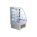 image of Omcan USA 40004 39" Vertical Open Air Merhandiser, Self-Contained, 3 Shelves, 13.42 cu ft.