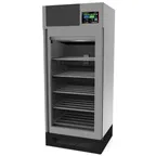 image of Omcan USA 40299 - 150kg Meat Dry Aging Cabinet, 35-5/8" W, 49.44 cu ft, 3,500W 220V, 4 Probes, 30 Recipes, Glass Door