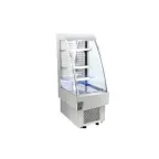 image of Omcan USA 40438 23" Vertical Open Air Merhandiser, Self-Contained, 3 Shelves, 8.12 cu ft.