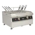 image of Omcan USA 41883 4.74 Gallon-18 Liter Countertop Electric Pasta Cooker, 2 Tanks, 240V, 7200W