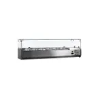 image of Omcan USA 41937 59" (Rs-Cn-0006-P) Refrigerated Topping Rail, 6 Pan Capacity