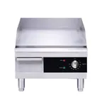 image of Omcan USA 43212 16" Countertop Electric Griddle with 15.5" x 16" Surface, Thermostatic Controls, 120v/1ph