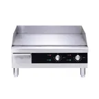 image of Omcan USA 43213 24" Countertop Electric Griddle with 24" x 15.5" Surface, Thermostatic Controls, 220v